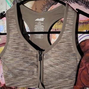 Sports bra clip and zip.